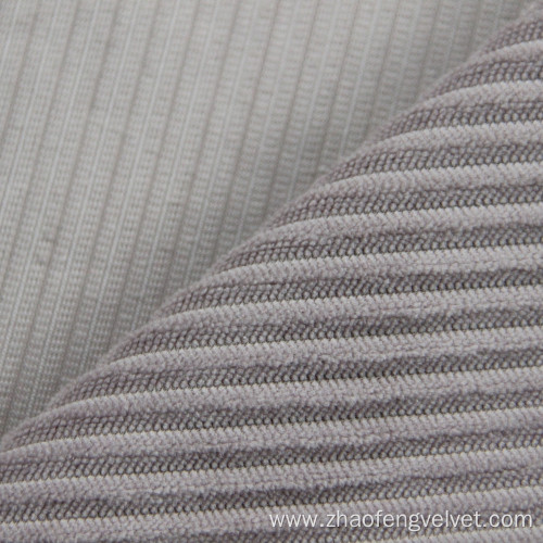 All polyester Stripe Solid Corduroy Velvet Fabric